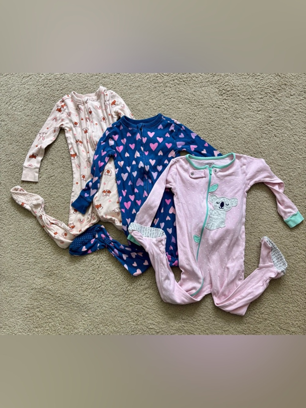 Toddler Footed Pajama Bundle- 2T